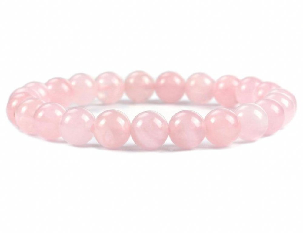 Rose Quartz Crystal Bracelet  Love, Empathy, Peace