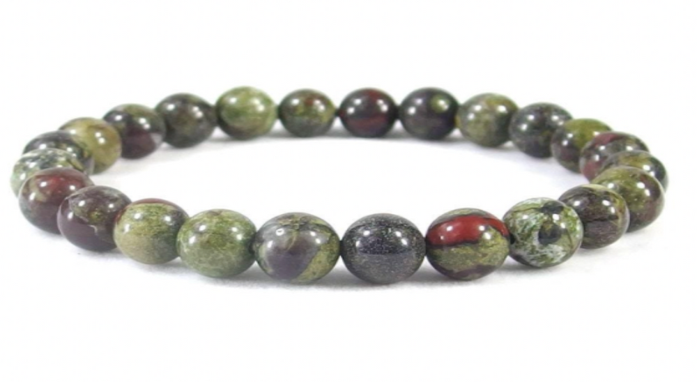 Dragons Blood Jasper Crystal Bracelet Strength, Release Guilt, Healing