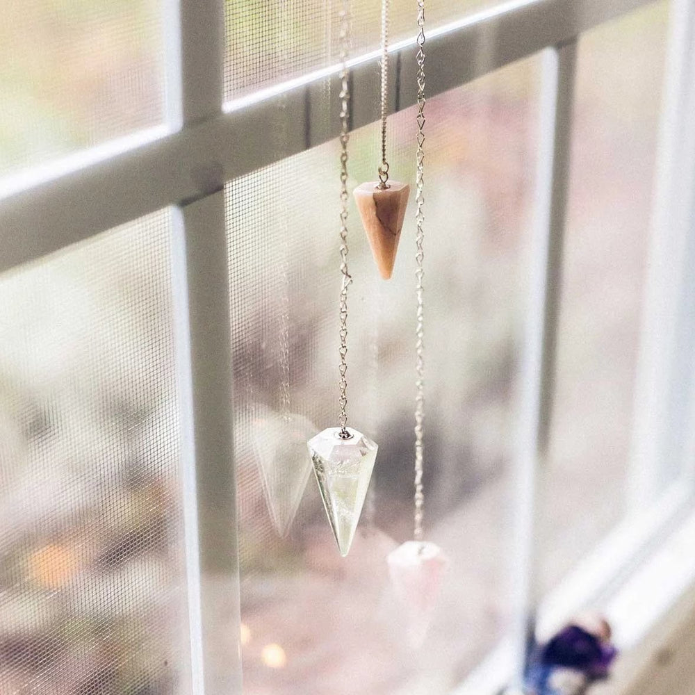 MOONSTONE CRYSTAL PENDULUM